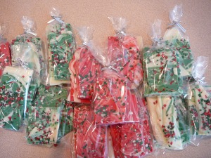 Peppermint Bark with Mint Crunchies